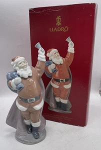 Lladro Jolly Santa Figur mit Box - #06500 Santa Ringing Bell - 1997 - Bild 1 von 7