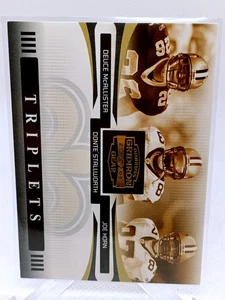 2005 Donruss Gridiron Gear Triplets Deuce McAllister Stallworth Joe Horn /1000 - Picture 1 of 1