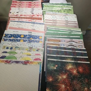 Paper Pizazz Scrapbook Paper Mixed Lot 50 Pages 8.25 X 11 - Picture 1 of 9