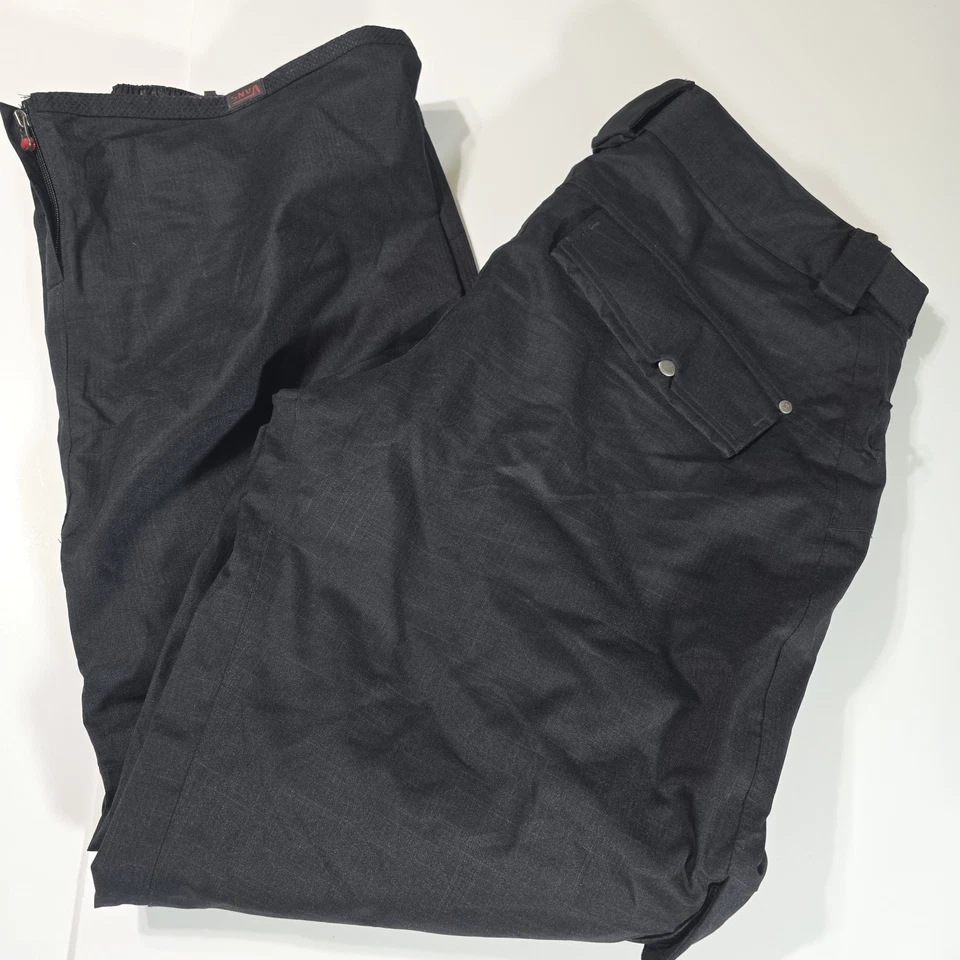 范斯男式黑色滑雪板滑雪冬季运动裤内衬 XL 10000M 二手状况完好  — 第 1/4 张图片