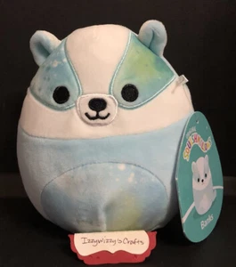 Squishmallows 5" Banks The Badger Plush NWT Blue Tie Dye - Picture 1 of 2