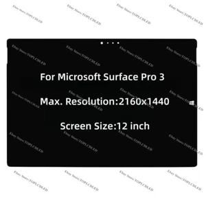Conjunto de digitalización de pantalla táctil LCD de 12,3" Microsoft Surface Pro 3 1631 - Imagen 1 de 6