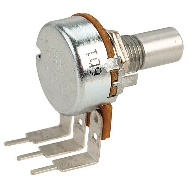 Taiwan Alpha 100K Log 16mm Metal Case PC mount Potentiometer Pot. - Image 1 of 1