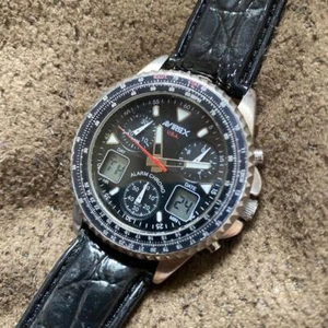 Rare Avirex Pilot Watch Out Of Print Antique Ana-Digi - Picture 1 of 8