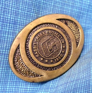 Gilbert Western Construction Belt Buckle 1990 Rabbit Creek Mine Vtg BTS  .GMP213 - Picture 1 of 10