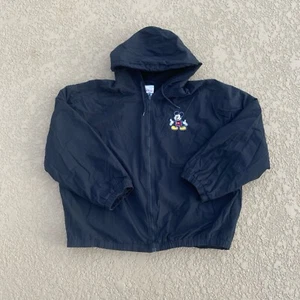 Vintage Disneyland Jacket Size XL Mickey Mouse Black insulated - Picture 1 of 6