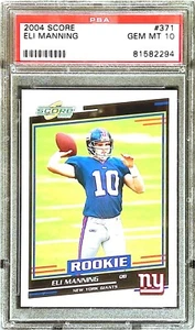2004 Score - Rookie Eli Manning #371 (RC) PSA 10 GEM - Picture 1 of 2