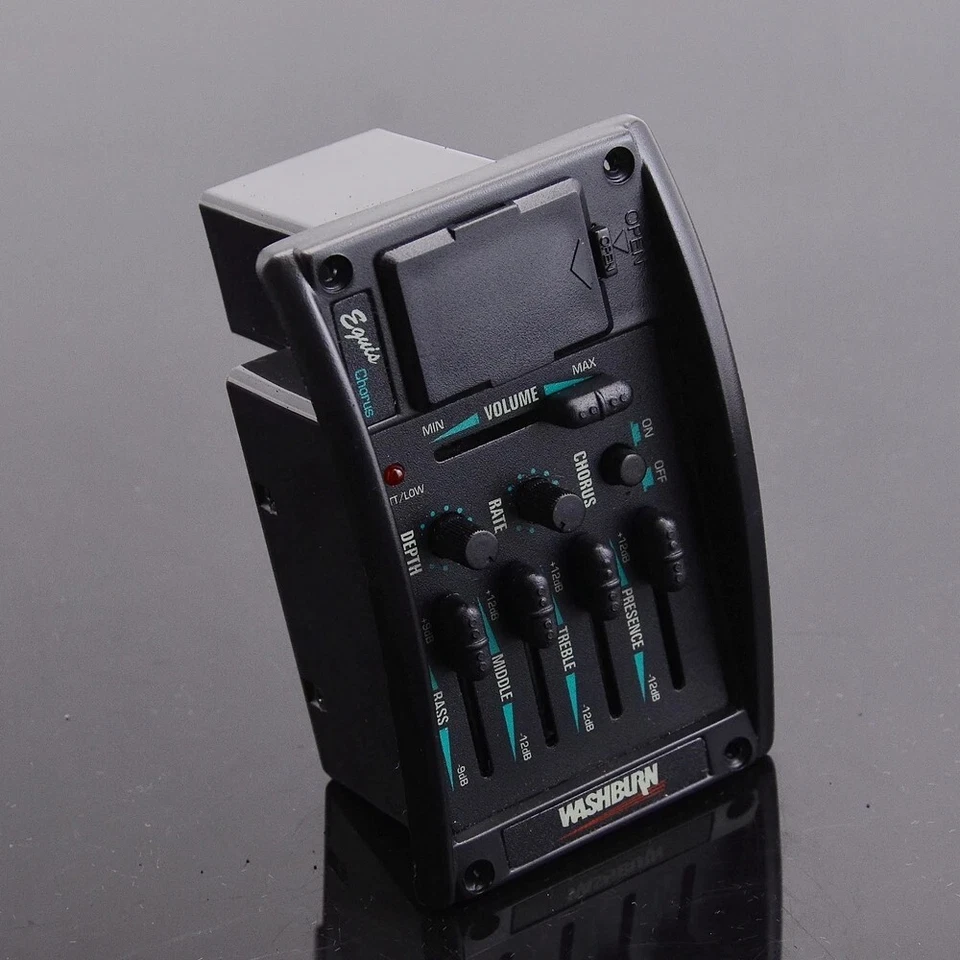 Preamplificador ecualizador de guitarra acústica Washburn pastilla ancha Foto 1 de 4