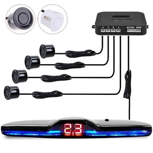 Car Parking Sensor LED Backup Reverse Rear Radar System with 4 Sensors NEW U9Q4 - Picture 1 of 13