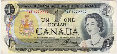 Mazuma *F1138 Canada Queen Elizabeth QEII 1973 $1 EAF1272222 VF - Image 1 of 2