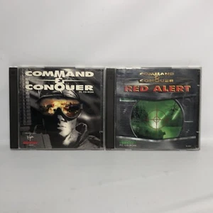Command & Conquer 1 & Red Alert (PC CD-ROM, 1996) Complete CIB - Picture 1 of 8