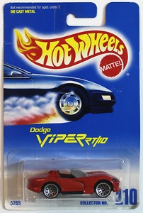 Dodge Viper RT/10 1991 Hot Wheels #210 New on Card - Picture 1 of 7