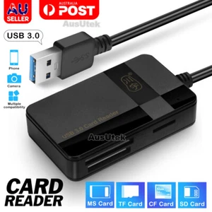 USB 3.0 All In One Multi Memory Card Reader CF Micro SD HC SDXC TFLASH MS - Picture 1 of 10