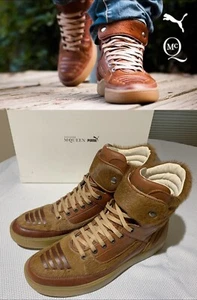 Alexander McQueen x PUMA 2012 Fall/Winter Joust Mid Pony Skin Hair Rust Brown 10 - Picture 1 of 16