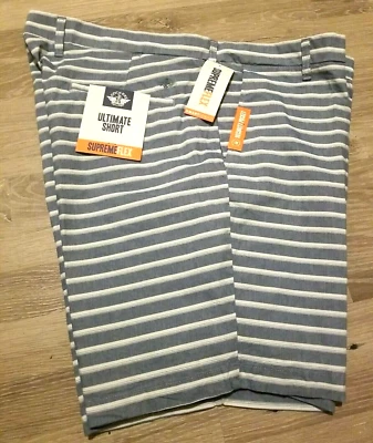 Nuevos pantalones cortos de golf 44 grandes y altos Dockers Supreme Flex Ultimate a rayas para hombre Foto 1 de 4