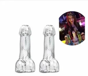 Novelty Penis-Shaped Cocktail Glasses (Set of 2) - Picture 1 of 6