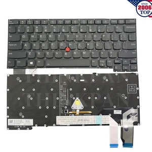 New US Backlit Keyboard for Lenovo Thinkpad X13 Yoga Gen 2 X13 Yoga Gen 3 - Picture 1 of 4