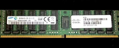 SAMSUNG CISCO 15-102217-01 32GB Memory DIMM DDR4 2133MHz 4Rx4 PC4-2133P - Image 1 of 2