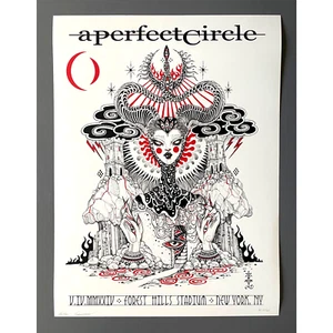 A Perfect Circle Poster NYC 2024 Lavriv AP x/25 Signed Forest Hills Sessanta - Picture 1 of 8