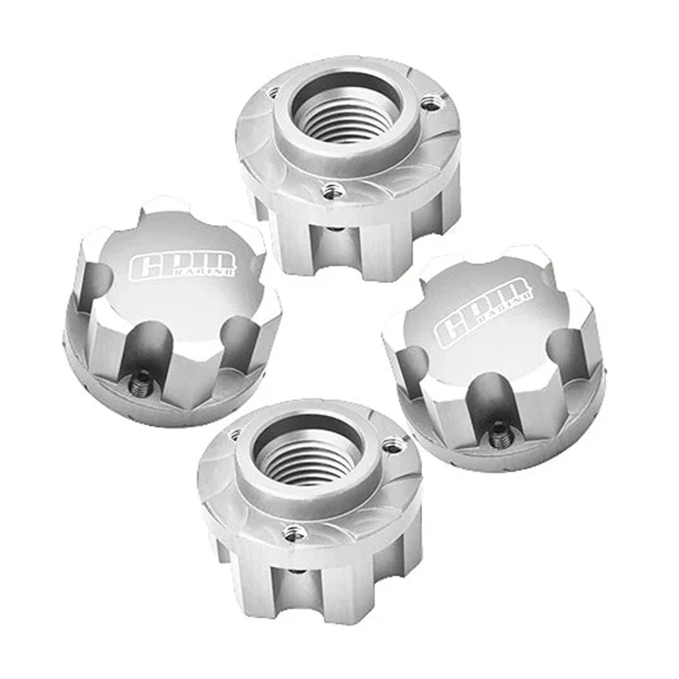 GPM Aluminum 7075 Alloy Wheel Adapters Silver Pro-Line Tire for 1:5 X-Maxx / XRT - Image 1 of 3