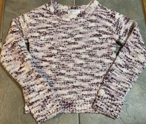 Girls White Fawn Cropped Tilly’s Sweater Top Size Small - Picture 1 of 4