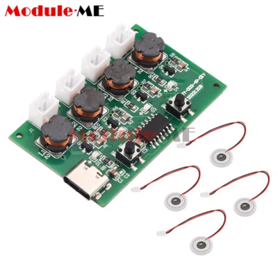 Mini Umidificatore Fai da Te Kit Nebulizzatore Driver Circuito 4 Fogger Film Atomizzatore - Immagine 1 di 4