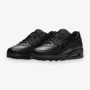 NIKE Men's Air Max 90 LTR(GS) Black CD6864 001 - Sz 10 - Picture 1 of 5