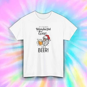 Beer Santa T-Shirt | Funny Christmas Drinking Beer Tee | S-5XL - Picture 1 of 6