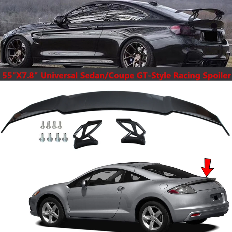 Universal V-STYLE Rear Trunk Racing Spoiler Fit For Mitsubishi Eclipse 2006-2012 Foto 1 de 4