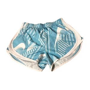 Nike Dri Fit Shorts Women's, size M Blue/white Lined Tennis Running Athletic - Picture 1 of 7
