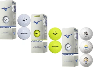 MIZUNO RB MAX Golf Balls 3-Piece 336Axial Dimple 3Ball White/Yellow/Japan design - Picture 1 of 20