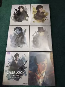 SHERLOCK COMPLETE SERIES UK Steelbook 1 2 3 4 Abominable Bride **Some dents - Picture 1 of 24
