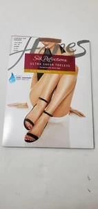 Hanes Women Buff Silk Reflections Ultra Sheer Toeless Control Top Panty Size AB - Picture 1 of 6