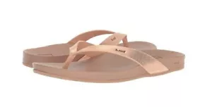 Sandalias chanclas para mujer Reef Cushion Bounce Court oro rosa soporte arco - Imagen 1 de 7