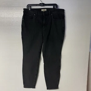 Madewell Jeans Women 18W Black 10 High Rise Jeans Denim Magic Pocket Armand Wash - Picture 1 of 9