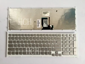 FOR SONY 148955161  PCG-71613L PCG-71713L Keyboard Silver With backlight - Picture 1 of 5