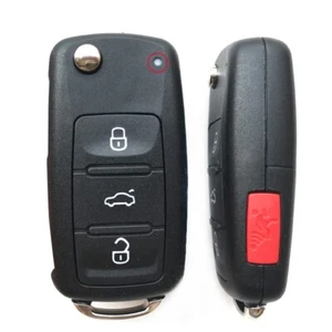 4 Button Remote Key Shell Case blade Fit For Volkswagen Polo Golf Seat Skoda MK6 - Picture 1 of 8