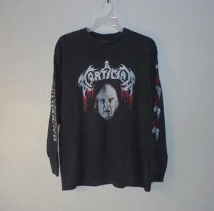 Vintage 1996 Mortician Hacked Up For Barbecue Fall Tour Long Sleeve Shirt XL 90s - Afbeelding 1 van 10