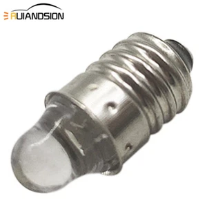 1PC Bianco/ bianco caldo E10 DIP LED Lampadina interna con base a vite DC3V/ 12V - Picture 1 of 11