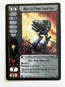 Mad Cat Prime Timber Wolf Battletech CCG Commander's Edition 'Mech - Picture 1 of 1