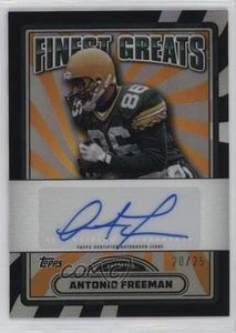 Topps Finest Greats Black Refractor 2024/25 Antonio Freeman #FG-AF automático - Imagen 1 de 3