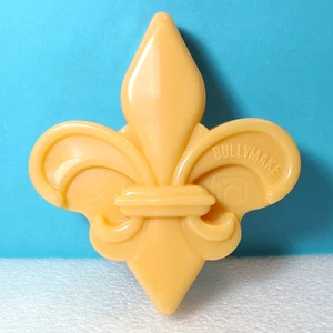 Bullymake Fleur de Lis nylon hard dog chew toy orange plastic - Picture 1 of 4