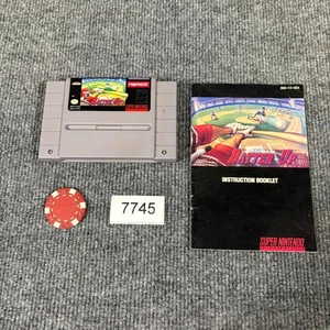 Super Batter Up Super Nintendo Cartridge w/ Manual VGC Tested Working - Picture 1 of 9