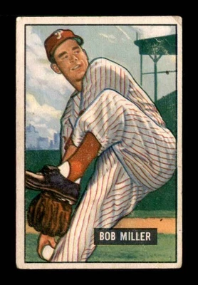 1951 Bowman #220 Bob Miller   VG/VGEX X3482884 - Image 1 of 3