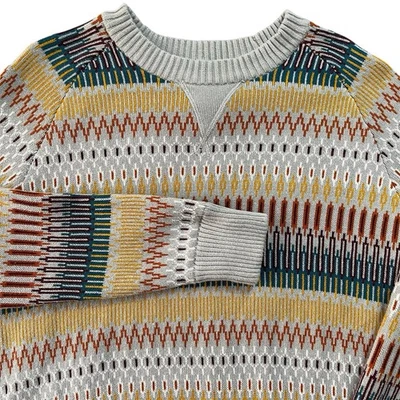Mossimo Mens Fair Isle Pulllover Sweater Medium Knit Multicolor Jumper Nordic - Image 1 of 4