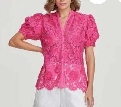 NWT- LADIES ROBERT GRAHAM MILA BLOUSE- SIZE LARGE Foto 1 de 4