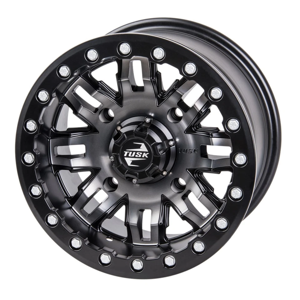 4/110 Tusk Teton Beadlock Wheel 14x7 5.0 + 2.0  For SUZUKI King Quad 750AXi 2019 Foto 1 de 4