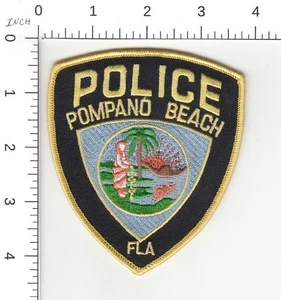 POMPANO BEACH --TOPPA POLIZIA DA COLLEZIONE FLORIDA SCIOLTA - Foto 1 di 2