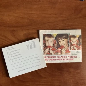 Polaroid Reprint Envelope and Identification Form Stickers Pad of 8 1970 - Picture 1 of 5