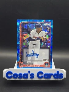 ANGEL MARTINEZ 2025 TOPPS CHROME SAPPHIRE BASEBALL RC AUTOGRAPHS #AMA AUTO 6/199 - Picture 1 of 2
